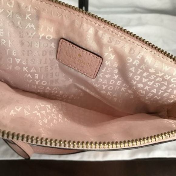 KATE SPADE NEW YORK Mansfield Mariana Soft Pink Pebble Crossbody Leather Bag - Picture 3 of 8